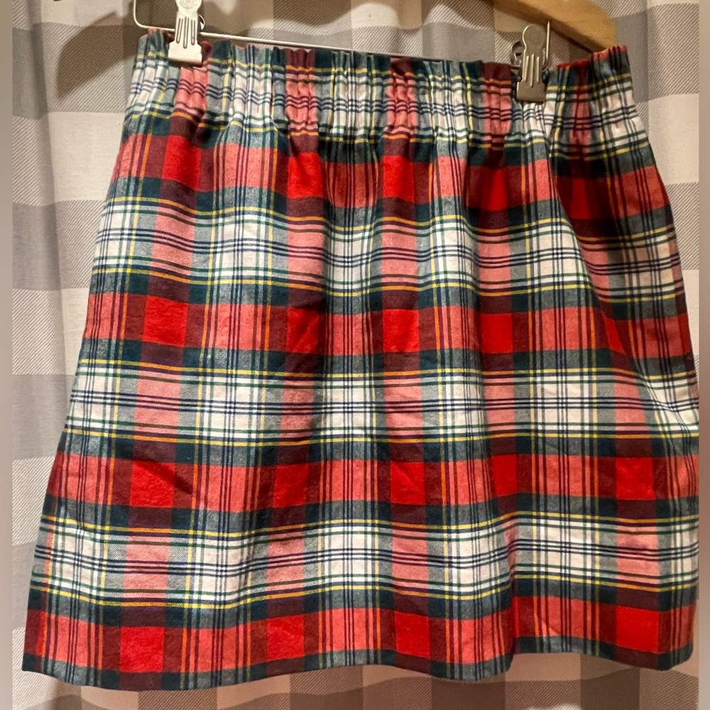 J.Crew plaid mini skirt